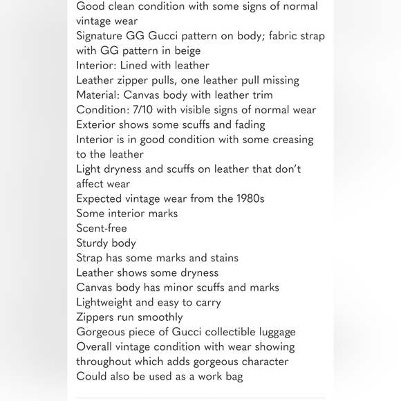 ๐ฎ๐น ๐ฅ Rare Gucci Vintage Large  Messenger Bag Zippered Case  ๐ฎ๐น ๐ฅ - Picture 16 of 16